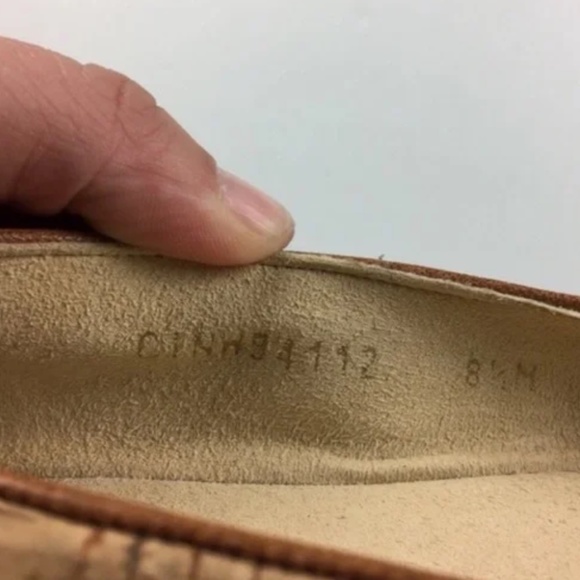 Designer Stuart Weizman Stringin Shimmer Beige Cork Ballet Flats 8.5 - Picture 10 of 10